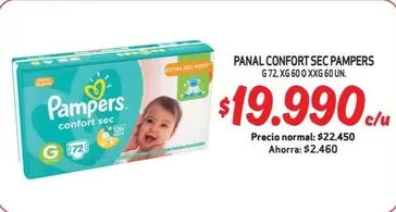 Pampers - Panal Confort Sec