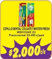 Colgate - Cepillo Dental Twister Fresh