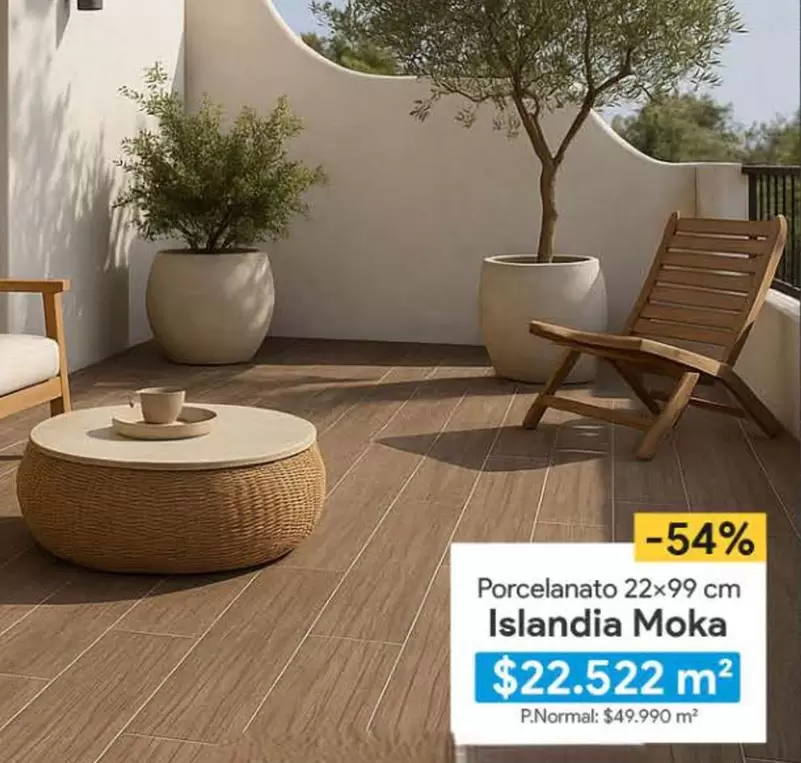 Porcelanato 22x99 Cm Islandia Moka