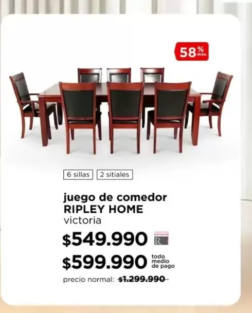 Victoria - juego de comedor Ripley home