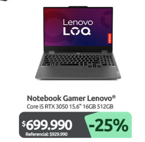 Lenovo - Notebook Gamer