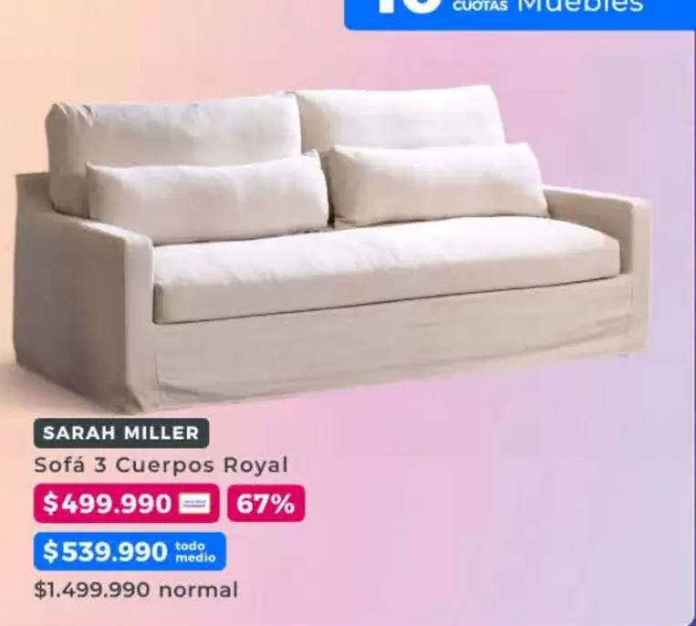 Miller - Sofa 3 Cuerpos Royal
