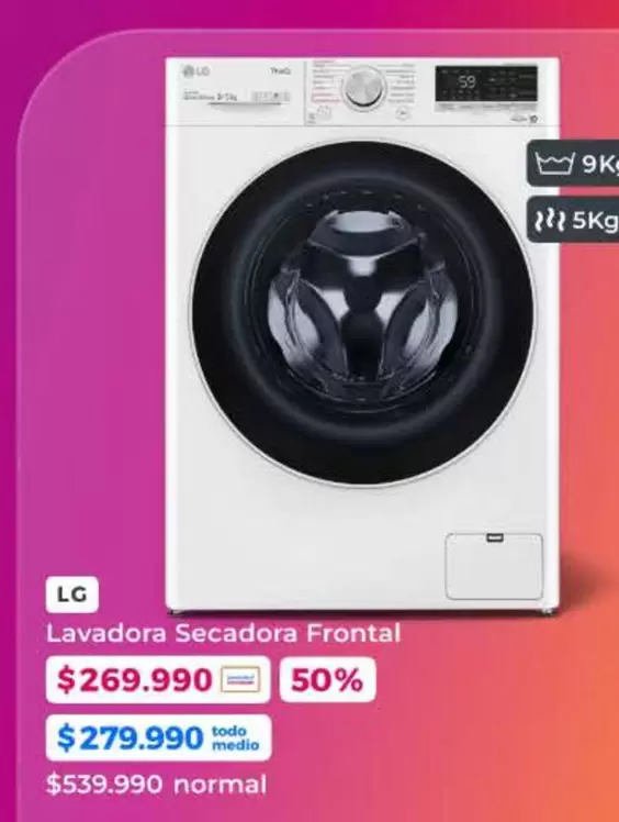 LG - Lavadora Secadora Frontal