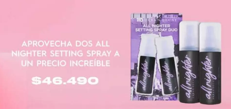 Duo - Aprovecha Dos All Nighter Setting Spray A Un Precio Increible