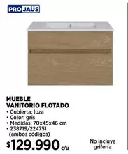Mueble Vanittorio Flotado