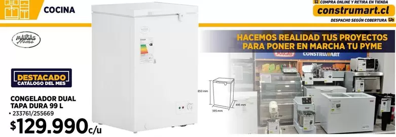 Congelador Dual Tapa Dura