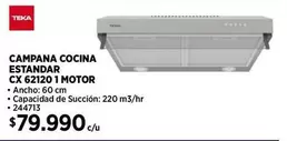 Teka - Campana Cocina Estandar Cx 62120 1 Motor