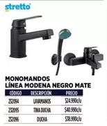 Monomandos Línea Modena Magro Mate