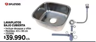 Splendid - Lavaplatos Cubierta