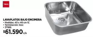 Teka - Lavaplatos Bajo Encimera