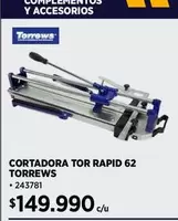 Cortadora Tor Rapid 62 Torrews