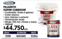 Soquina - Pajarito Super Cubridor