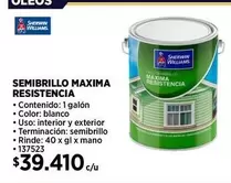 Williams - Semibrillo Maxima Resistencia