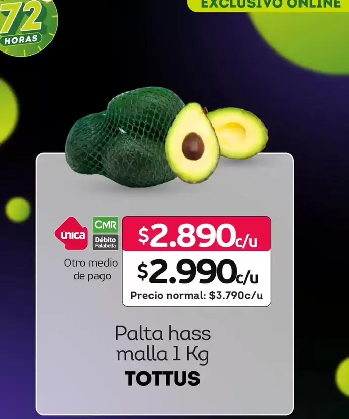 Tottus - Palta Hass Malla