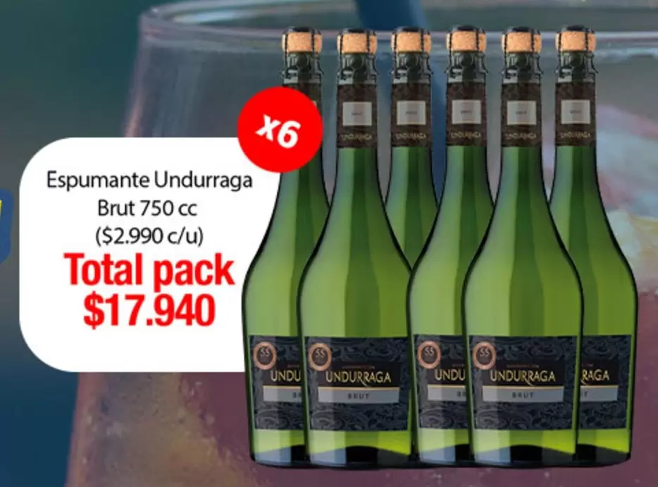 Brut - Espumante Undudraga  750 Cc