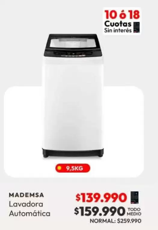 Mademsa - Lavadora Automatica