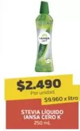Iansa - Stevia Líquido