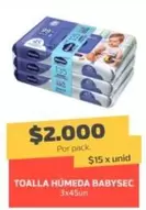 Babysec - Toalla Humeda