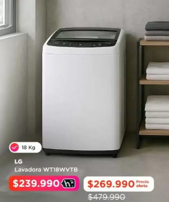 LG - Lavadora Wt18wvtb