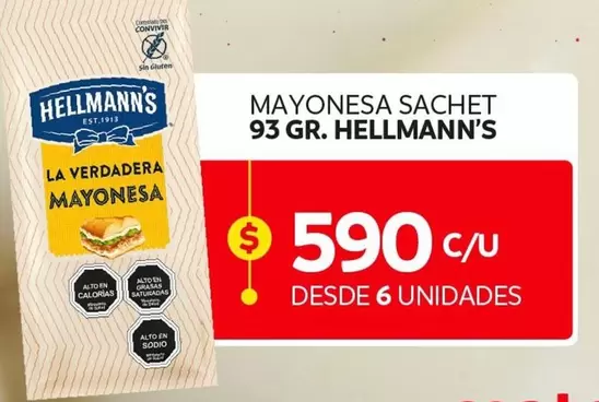 Hellmann's - Mayonesa Sachet