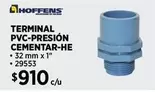 Terminal PVC-Presion Cementar-he