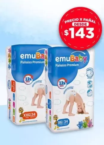 Emubaby - Emu Baby Pañales Premium