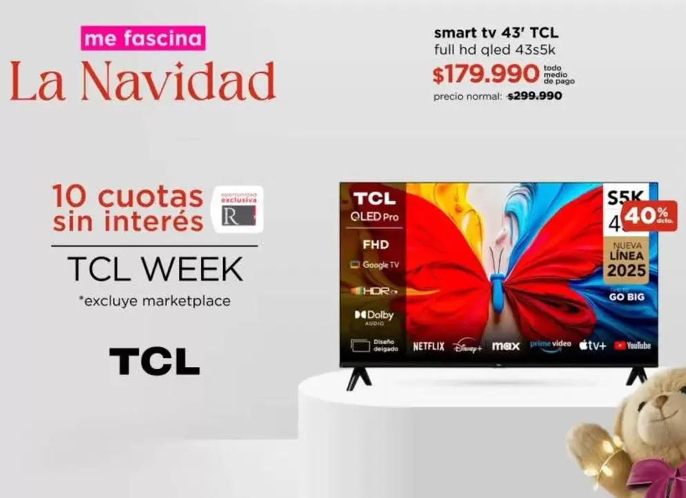 TCL - Smart Tv 43''
