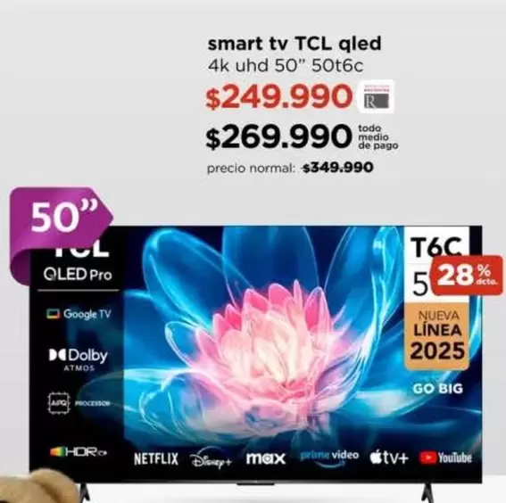 TCL - Smart Tv Qled