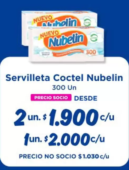 Nubelin - Servilleta Coctel