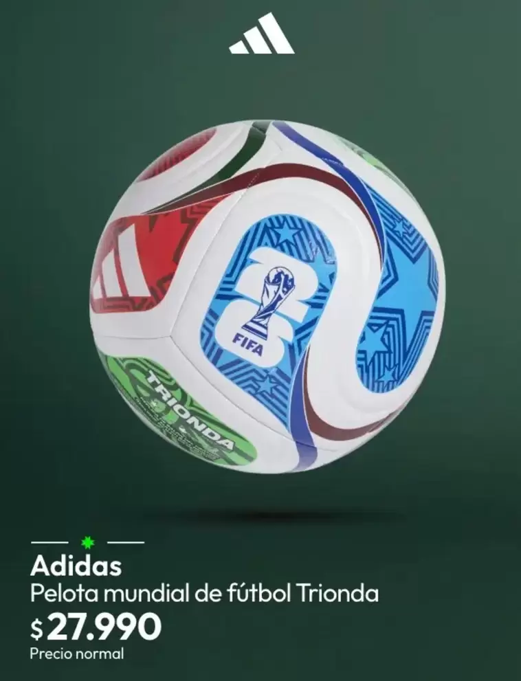 Adidas - Pelota Mundial De Futbol Trionda