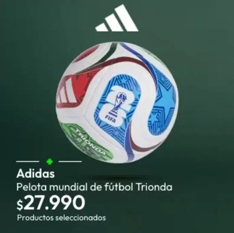 Adidas - Pelota Mundial De Futbol Trionda