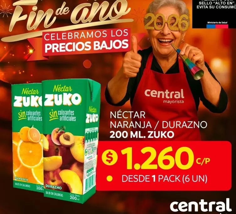 Zuko - Nectar Naranja / Durazno