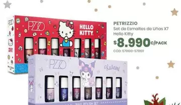 Petrizzio - Set De Esmaltes De Unas X7 Hello Kitty