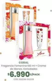 Coral - Fragancia Femenina + Crema De Manos