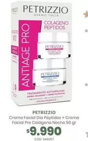 Petrizzio - Crema Facial Dia PÉptidos + Crema Facial Pro Colageno Noche