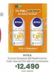 Nivea - Crema Corporal Q10 Reafirmante Todo Tipo De Piel 400 Ml