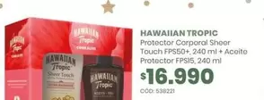 Hawaiian Tropic - Protector Corporal Sheer Touch FPS50+240 M+ Aceite Protector