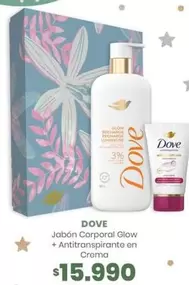 Dove - Jabon Corporal Glow + Antitranspirante En Crema