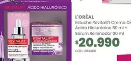 L'Oréal - Estuche Crema Di Acido Hialuronico + Sérum Rellenador