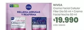 Nivea - Crema Facial Cellular Filler Dia 50 Ml + Crema Facial Noche 50 Ml