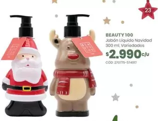 Beauty 100 - Jabón Líquido Navidad