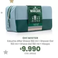 Oh! Mister Estuche After Shave + Shower Gel + Hisopo