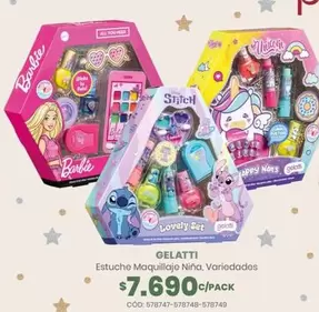 Gelatti - Estuche Maquillaje Nina, Variedades