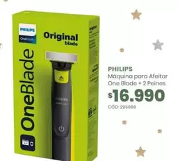 Philips - Maquina Para Afeitar One Blade + 2 Peines