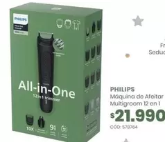Philips - Maquina De Afeitar Multigroom 12 En 1