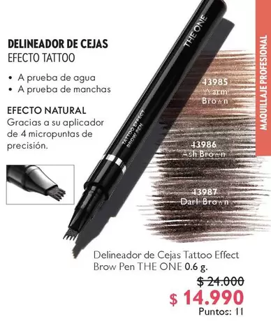 Delineador De Cejas Efecto Tattoo