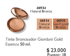 Giordani - Tinte Bronceador Gold Essenza