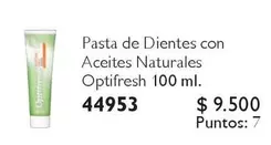Pasta De Dientes Con Aceites Naturales Optifresh
