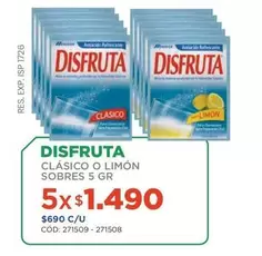 Disfruta - Clasico O Limón Sobres