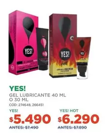 Yes - Gel Lubricante